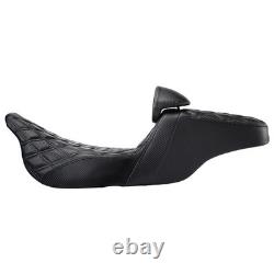 Selle pilote et passager Step-Up avec dosseret pour Harley Street Glide et Road King à partir de 2009