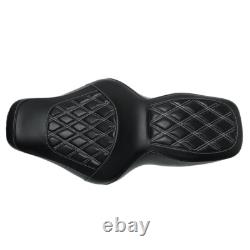 Siège Monobloc Diamond Blanc pour Harley 1997-2007 Road King 2006-2007 Street Glide