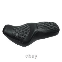 Siège Monobloc Diamond Blanc pour Harley 1997-2007 Road King 2006-2007 Street Glide