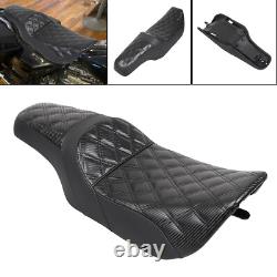Siège Passager Conducteur Deux-en-Un Adapté Pour Harley Road King Street Glide FLHX 06-2007