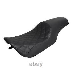 Siège Passager Étendu 2-People Noir pour Conducteur pour Harley Road King FLHR Street Glide
