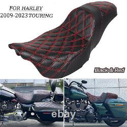Siège Step-Up à Mailles Rouges pour Harley Road King Electra Street Glide 09-23