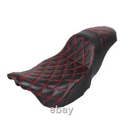 Siège Step-Up à Mailles Rouges pour Harley Road King Electra Street Glide 09-23