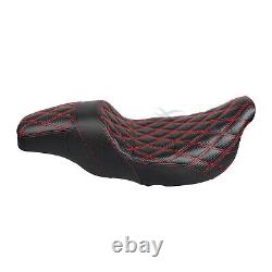 Siège Step-Up à Mailles Rouges pour Harley Road King Electra Street Glide 09-23
