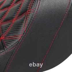 Siège Step-Up à Mailles Rouges pour Harley Road King Electra Street Glide 09-23