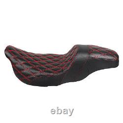 Siège Step-Up à Mailles Rouges pour Harley Road King Electra Street Glide 09-23