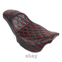Siège Step-Up à Mailles Rouges pour Harley Road King Electra Street Glide 09-23
