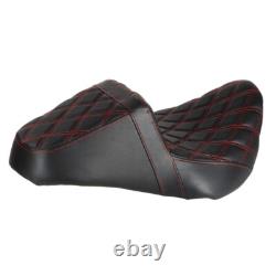 Siège avec couture rouge pour Harley Street Glide FLHX 2006-07 / Road King FLHR 1997-2007