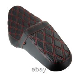 Siège avec couture rouge pour Harley Street Glide FLHX 2006-07 / Road King FLHR 1997-2007