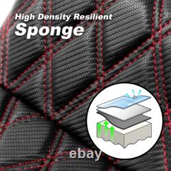 Siège avec couture rouge pour Harley Street Glide FLHX 2006-07 / Road King FLHR 1997-2007