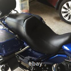 Siège biplace conducteur passager à profil bas pour Harley Road King Street Glide 2008+