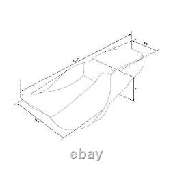 Siège conducteur et passager adaptés pour Harley Touring Road King Street Glide 2009 et plus récent 23