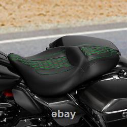 Siège conducteur et passager adaptés pour Harley Touring Road King Street Glide 2009 et plus récent 23