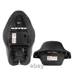 Siège conducteur et passager avec dossier compatible avec Harley Road King Street Glide 2014-2023