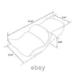 Siège conducteur et passager noir et orange compatible avec Harley Road King Street Glide 2009-2023