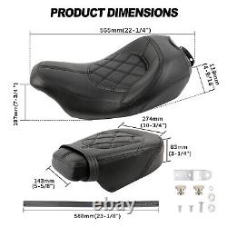 Siège conducteur passager deux places pour Harley Touring Street Glide Road King 2009-2023