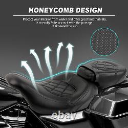 Siège conducteur passager deux places pour Harley Touring Street Glide Road King 2009-2023
