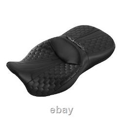 Siège de conducteur, passager et cavalier compatible avec Harley Road King Street Electra Glide 09-23