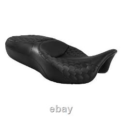 Siège de conducteur, passager et cavalier compatible avec Harley Road King Street Electra Glide 09-23