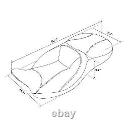 Siège de conducteur, passager et cavalier compatible avec Harley Road King Street Electra Glide 09-23