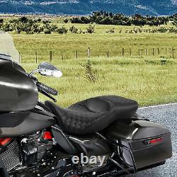 Siège de conducteur, passager et cavalier compatible avec Harley Road King Street Electra Glide 09-23