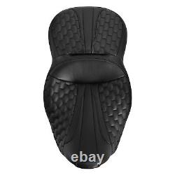 Siège de conducteur, passager et cavalier compatible avec Harley Road King Street Electra Glide 09-23