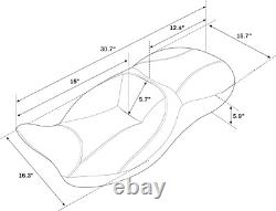 Siège de passager et pilote en hamac noir compatible avec Harley Touring Road King Street Glide