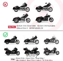 Siège de passager et pilote en hamac noir compatible avec Harley Touring Road King Street Glide