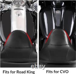 Siège de passager et pilote en hamac noir compatible avec Harley Touring Road King Street Glide