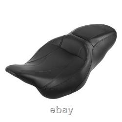 Siège en cuir 2 places One Piece pour Road King Street Glide Road Glide 2009-2023