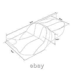 Siège en gel conducteur et passager adapté pour Harley Touring Road King Street Glide 09-2023