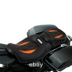 Siège en gel discret adapté pour Harley Touring Road King Street Glide 09-23
