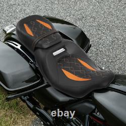 Siège en gel discret adapté pour Harley Touring Road King Street Glide 09-23