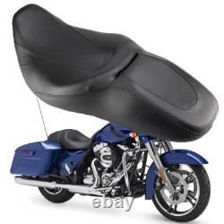 Siège passager conducteur à profil bas pour Harley Road King Street Glide 2008-2024