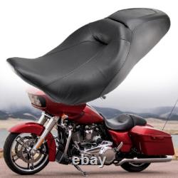 Siège passager conducteur à profil bas pour Harley Road King Street Glide 2008-2024