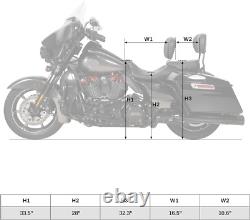 Siège passager conducteur discret pour Harley CVO Road King Street Gli Siège passager conducteur discret pour Harley CVO Road King Street Gli
