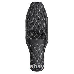 Siège pour passager pilote couture blanche pour Harley Road King Street Glide 97-07 06