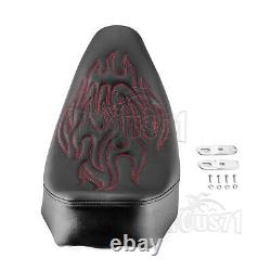 Siège solo rouge pour Harley Touring Road King Glide CVO Street Glide 2008-UP