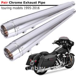 Silencieux d’échappement à enfiler 4 pour Harley Touring 95-16 Road King Street Glide