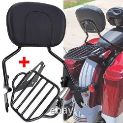 Sissy Bar Dossier Passager Support de Bagages pour Harley Road King Street Glide CVO
