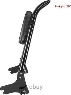 Sissy Bar avec dossier amovible de 26'' pour Harley Road King Street Glide 1997-2008