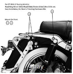 Sissy Bar avec dossier amovible de 26'' pour Harley Road King Street Glide 1997-2008
