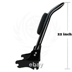 Sissy Bar avec dossier de 22'' pour Harley Road King, Street Glide, Electra Glide 1997-2008
