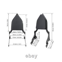 Sissy Bar haut de 19 pouces pour Harley Street Road Glide Road King 2009-2025