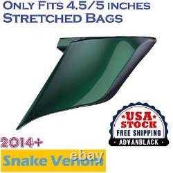 Snake Venom Couverture Latérale Extensible Stretched S'adapte Harley Street Road King Glide 14+