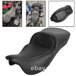 Sofa de route à portée étendue avec siège deux places pour Harley Electra Street Glide Road King