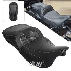Sofa de route à portée étendue avec siège deux places pour Harley Electra Street Glide Road King