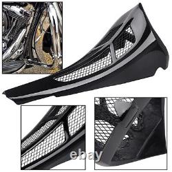 Spoiler de menton de carénage noir vif adapté pour Harley Road King Street Glide