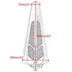 Spoiler de menton de carénage noir vif adapté pour Harley Road King Street Glide