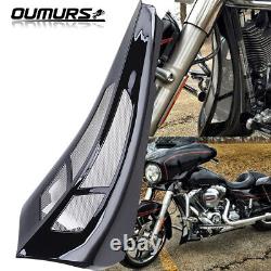 Spoiler de menton de carénage noir vif adapté pour Harley Road King Street Glide